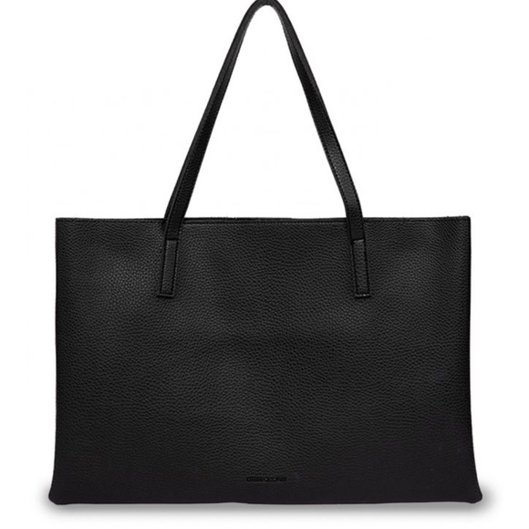 VINCE CAMUTO—BLACK VEGAN LEATHER “LUCK TOTE” BNWOT - Picture 2 of 14